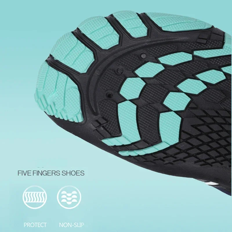 Chaussures Aquatiques 5 Doigts Unisexe – Respirantes & Antidérapantes | Plage, Natation, Fitness & Sport Été | Tailles 36-47