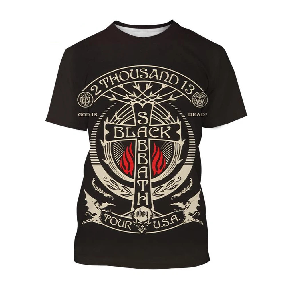 T-Shirt Unisexe Imprimé 3D Tendance Été – Col Rond Manches Courtes Casual Confortable Cool | Streetwear Homme & Femme