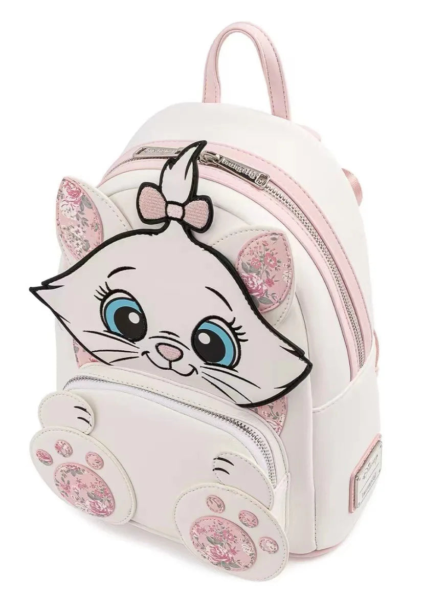 Mini Sac à Dos Femme Aristocats Marie – Sac Épaule Floral Kawaii École Cute