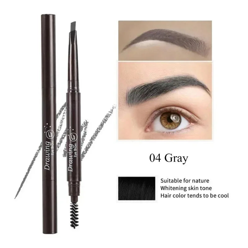 Crayon Sourcils Double Embout – Ultra-Fin Waterproof Longue Tenue | Maquillage Professionnel