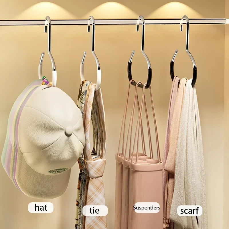 Crochet Porte-Manteau Multifonction – Support Rangement Chapeaux Écharpes Sacs Sans Déformation