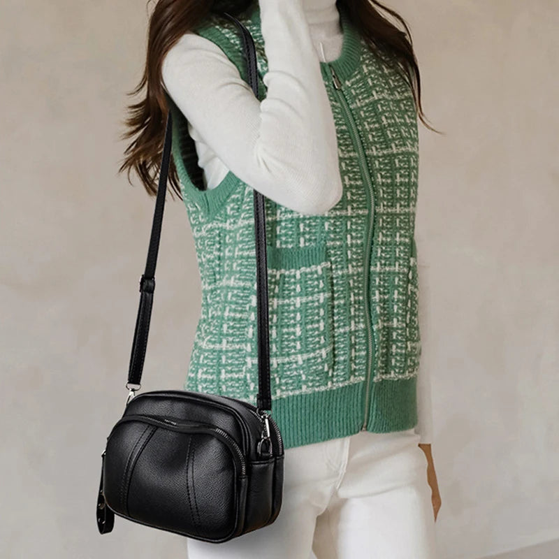Sac à Main Femme Cuir Luxe – Pochette Bandoulière Élégante Mode Tendance