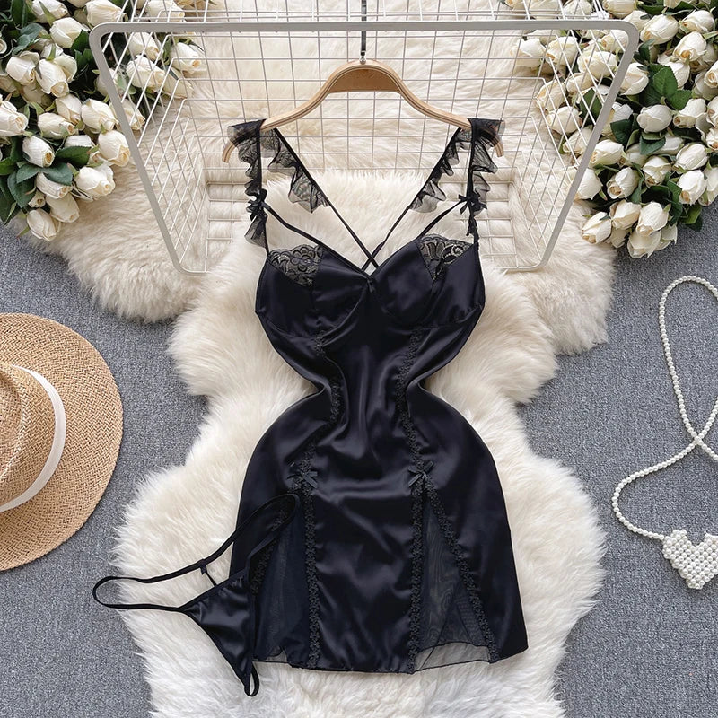 Combinaison Lingerie Femme Sexy Lapin Cosplay Déguisément Dos Nu Ajourné – Costume Roleplay Kawaii | Soirée