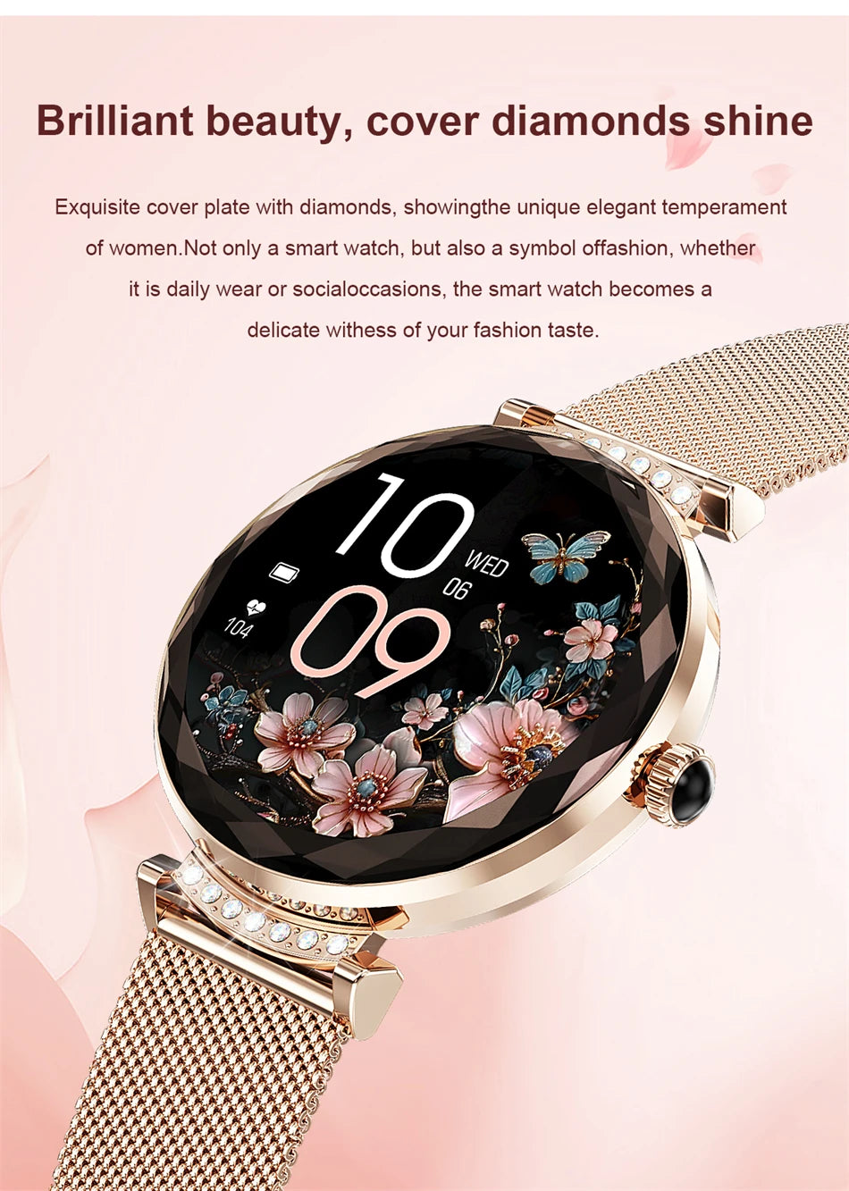 Montre Connectée Femme LIGE NX7 Pro – Écran AMOLED | Appels Bluetooth, Suivi Santé & Sport | Smartwatch Fashion Luxe