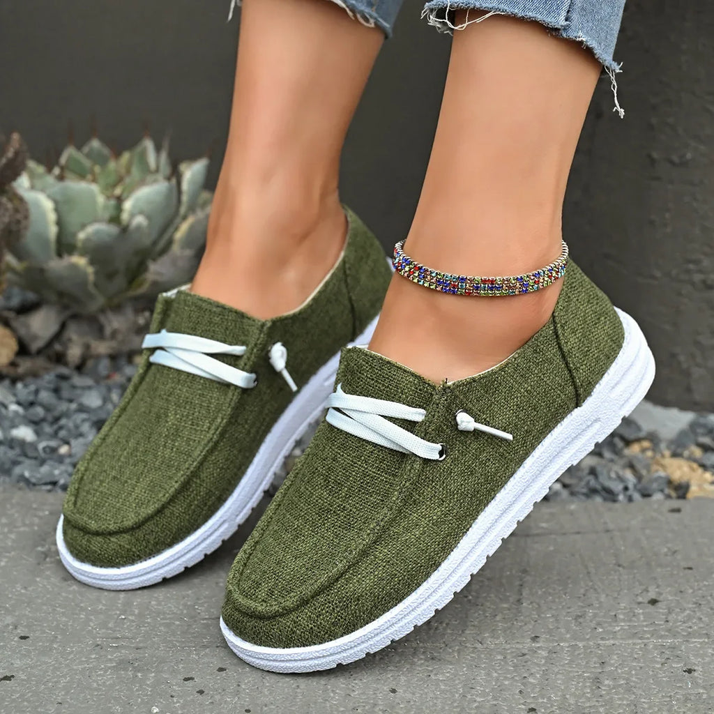 Chaussures Vulcanisées Sport Flat Femme 2025 – Casual Fashion Printemps Automne