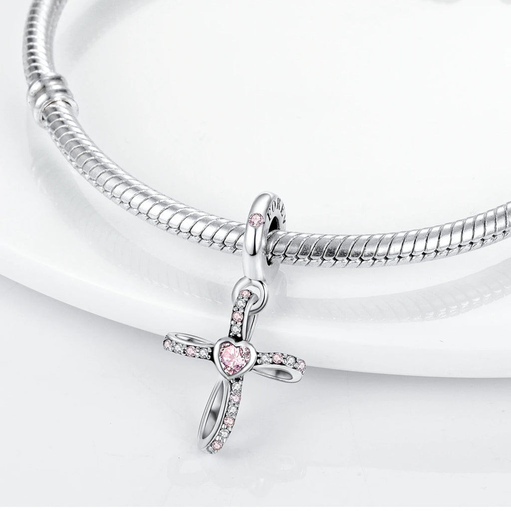 Charm Argent 925 Pendentif Croix, Ange, Pyramide & Pharaon – Breloque Spirituelle & Symbolique DIY | Compatible Bracelet Original | Bijou Personnalisé