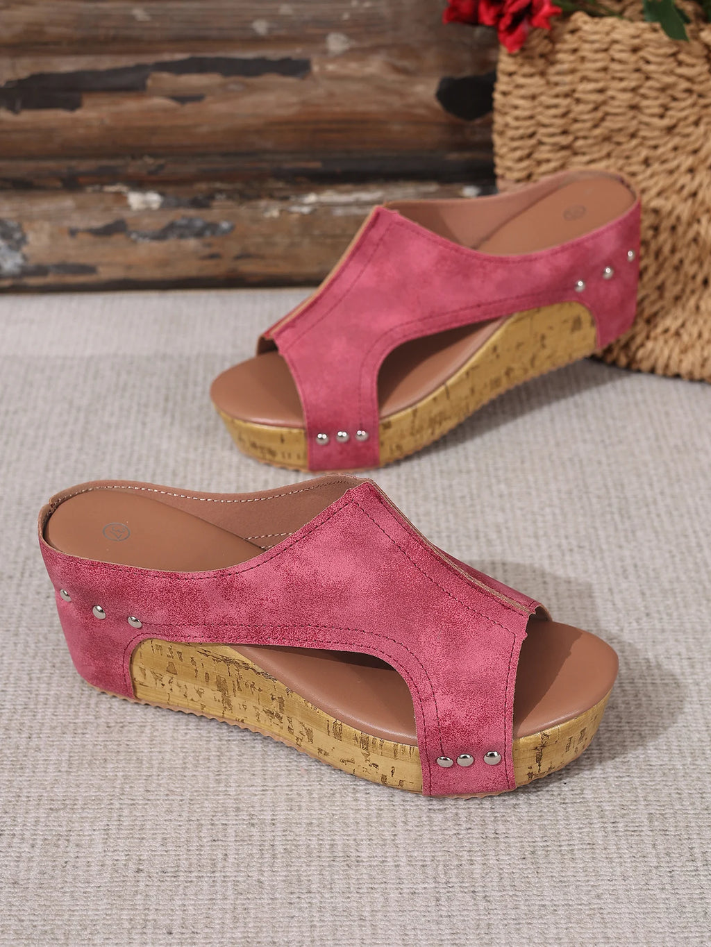 Sandales Clogs Talon Épais Rehaussantes Femme 2025 – Plage Slides Été Outdoor