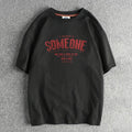 T-Shirt Homme Été Style Américain Rétro Manches Courtes Col Rond Lettres Imprimées 100% Coton Washed Vintage Loose Casual – Tee Streetwear Tendance | Mode Homme Premium
