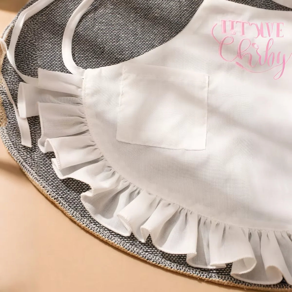 Kit Photo Nouveau-Né Petit Chef – Tablier + Toque Brodés Unisexe Séance Photo Bébé 2 Pièces