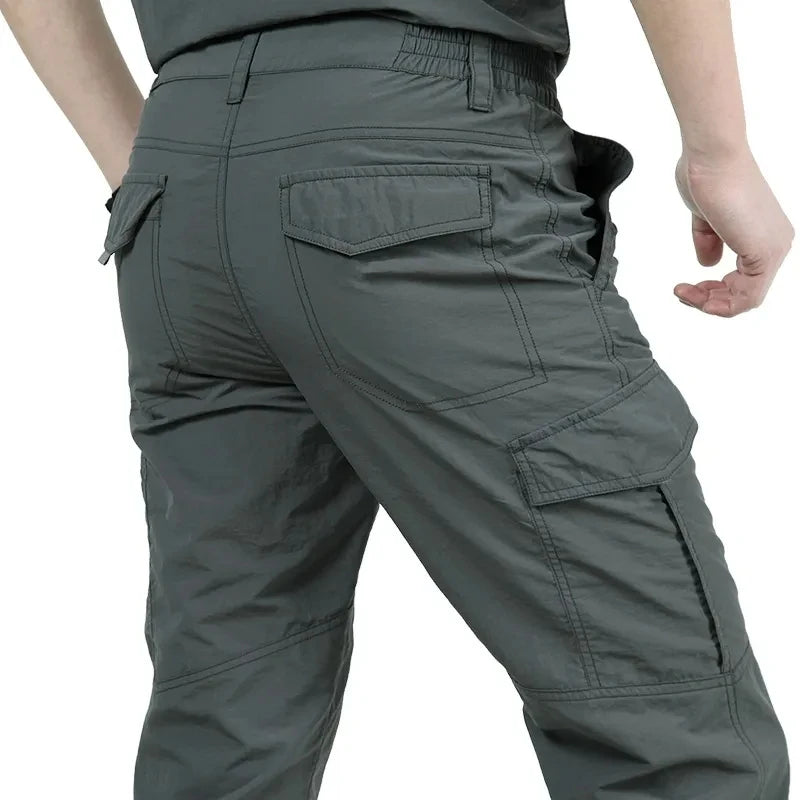 Pantalon Cargo Homme Léger Imperméable Séchage Rapide Tactique Camping Outdoor – Respirant Casual Été | Mode Homme Aventure