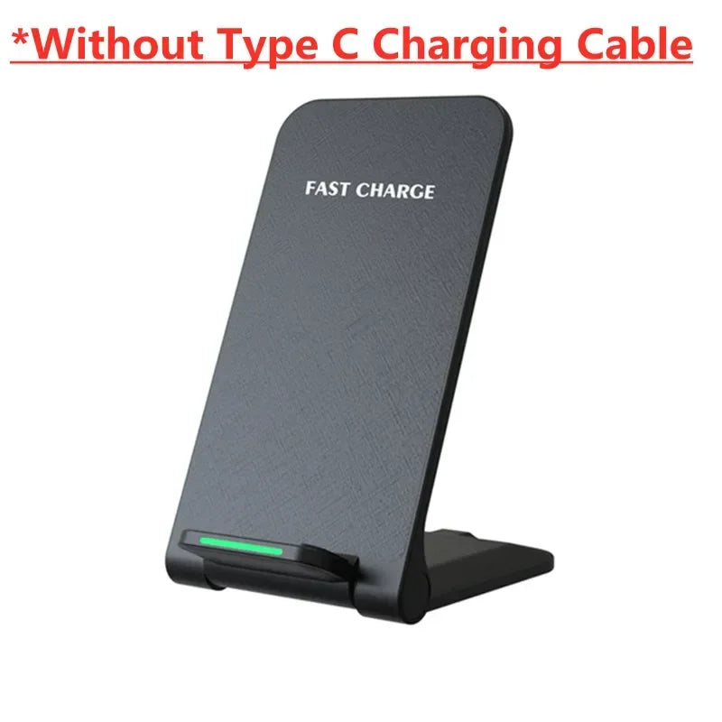 Chargeur Sans Fil 30W Pliable Stand – iPhone 14 13 12 11 Samsung S21 S20 Charge Rapide