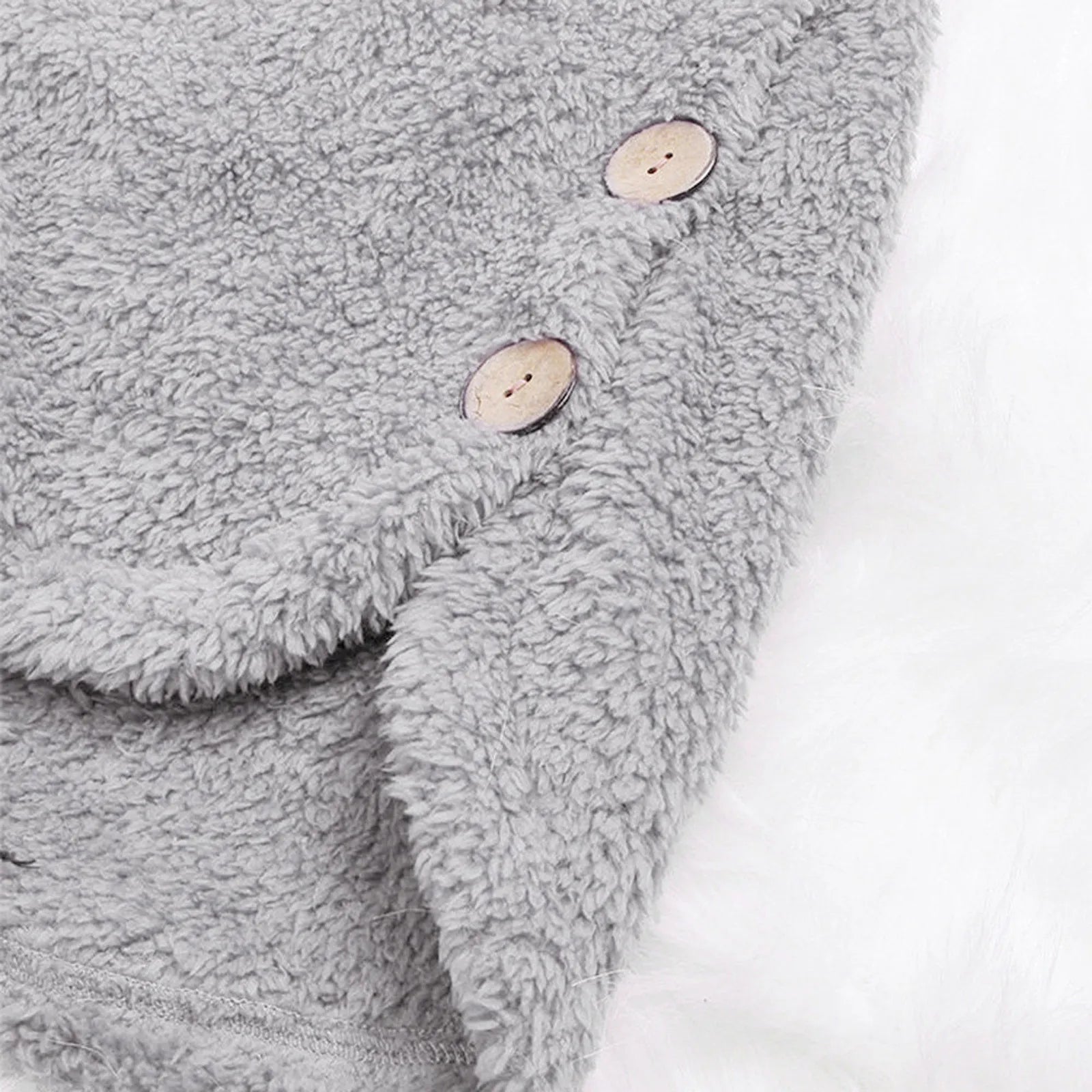 Damen Teddyfell-Mantel mit Kapuze – Warme Fleece-Jacke Unifarben | Herbst Winter Trend