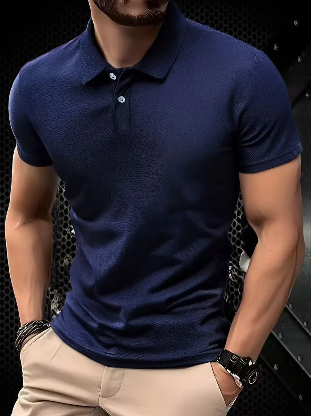 Polo Sport Homme Ultra-Léger Séchage Rapide – Couleur Unie & Anti-Transpiration | Fitness, Gym & Running | Respirant