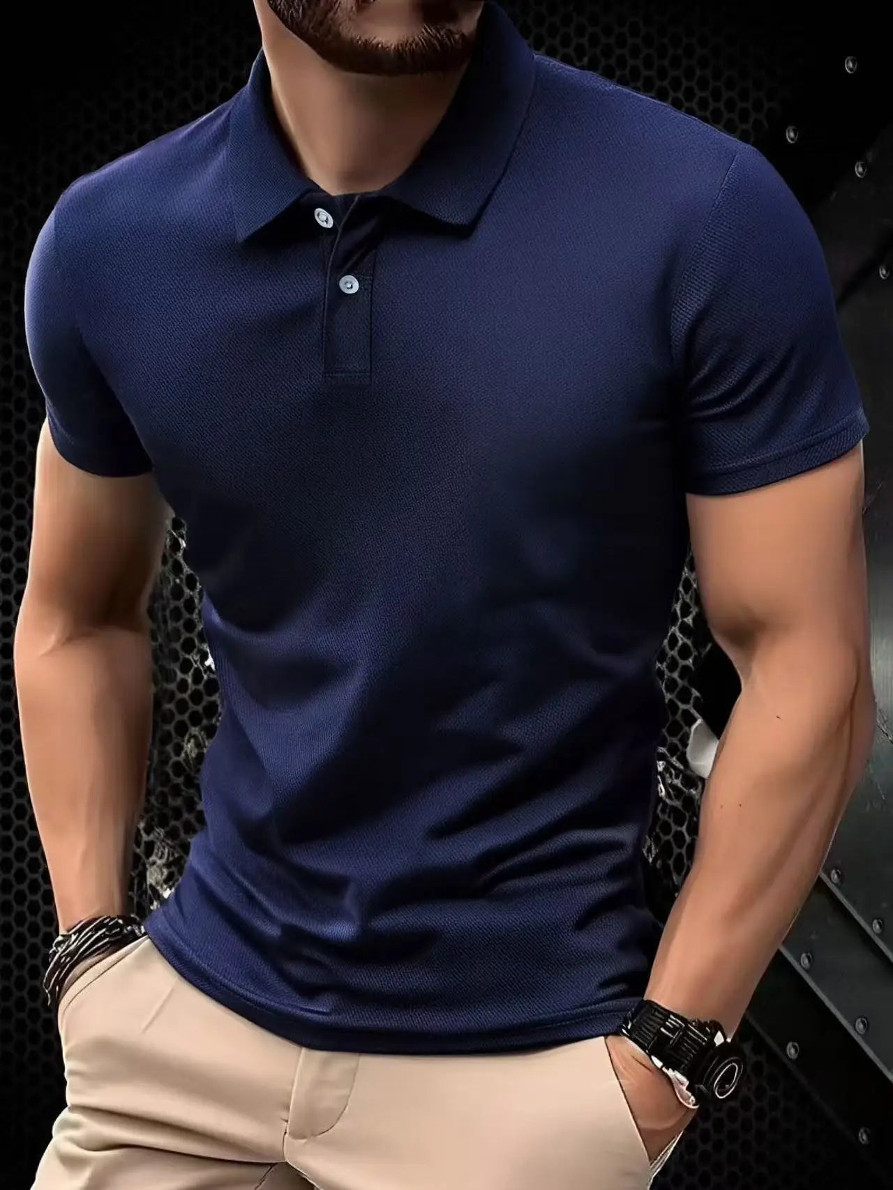 Polo Sport Homme Ultra-Léger Séchage Rapide – Couleur Unie & Anti-Transpiration | Fitness, Gym & Running | Respirant