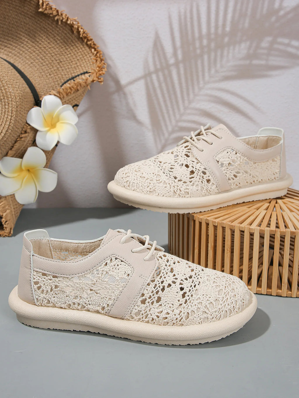 Luxus Designer Sandalen Leder Plateau Damen 2024 – Atmungsaktiv Freizeit Sommer Elegant