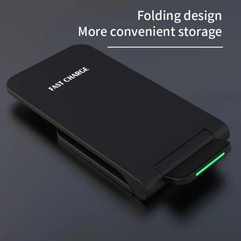 Chargeur Sans Fil 30W Pliable Stand – iPhone 14 13 12 11 Samsung S21 S20 Charge Rapide