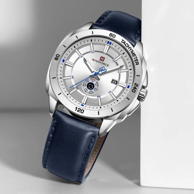 Montre Homme NAVIFORCE 2026 Quartz Cuir Sport Casual Jour Date – Élégante Fashion