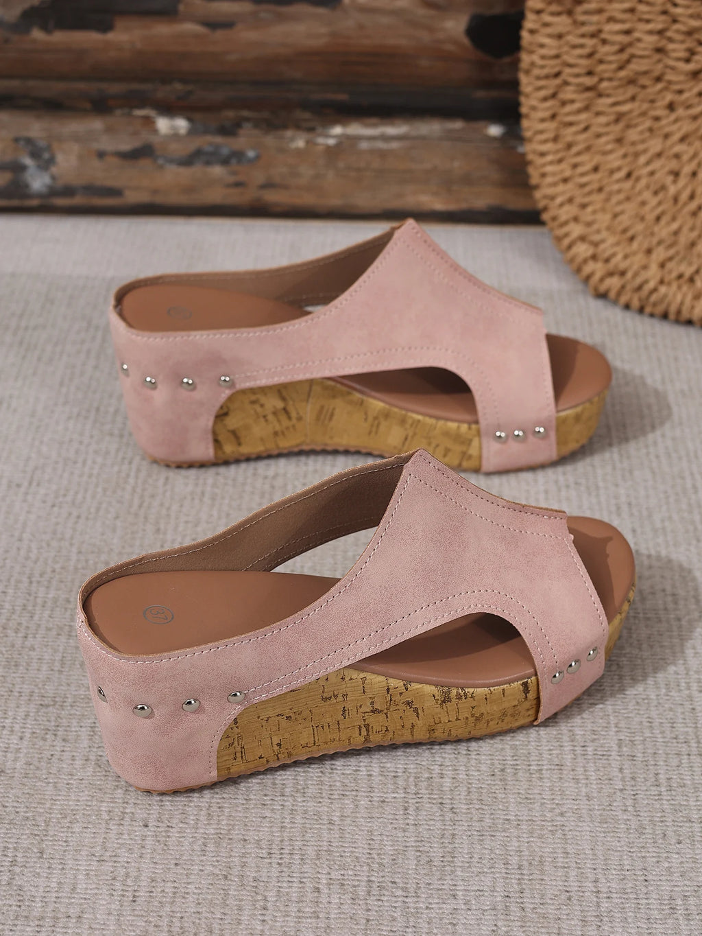 Sandales Clogs Talon Épais Rehaussantes Femme 2025 – Plage Slides Été Outdoor