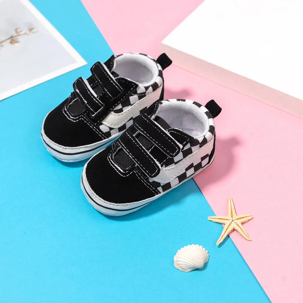 Chaussures Bébé Toile Unisexe Semelle Antidérapante – Sneakers Premiers Pas Garçon Fille Casual