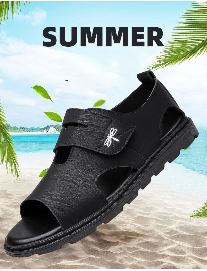Sandales Romaines Cuir Soft Bottom Homme – Confortables Plage Qualité Premium Casual