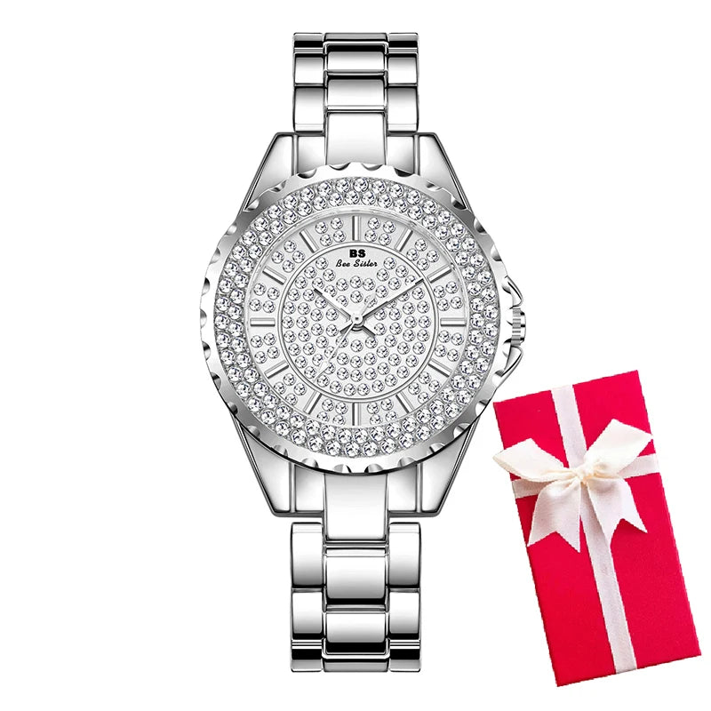 Montre Femme Or Bracelet Dress Luxe 2025 – Acier Complet Élégante Fashion Top Brand