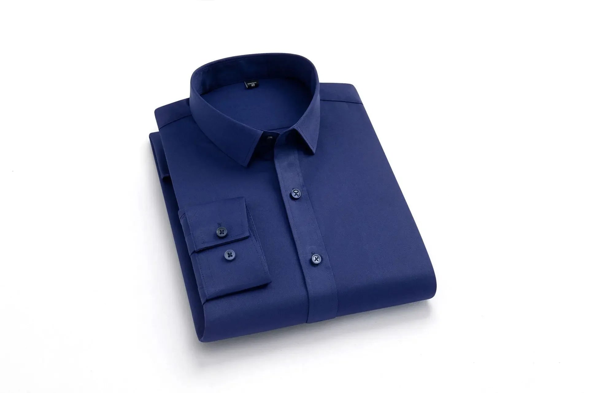 Chemise Homme Manches Longues Élastique Col Mao Sans Repassage – Tenue Professionnelle Business Dress Élégante | Mode Homme Premium