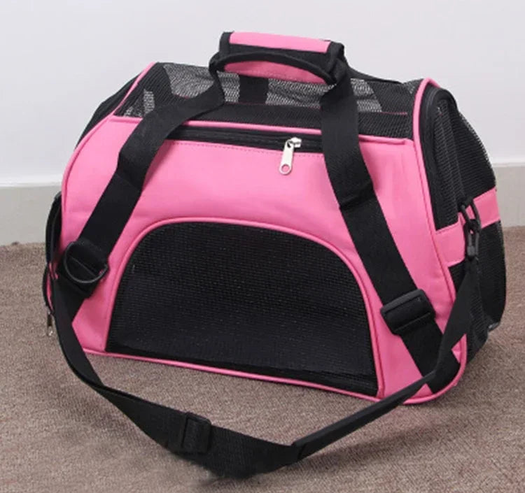 Sac Transport Chat & Chien Portable Mesh Respirant Pliable – Sac à Main Voyage Petite Race | Transport Animaux de Compagnie