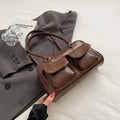 Mini Sac Épaule Double Poche Femme – Sac Aisselle Tendance 2025 Designer Luxe Purse