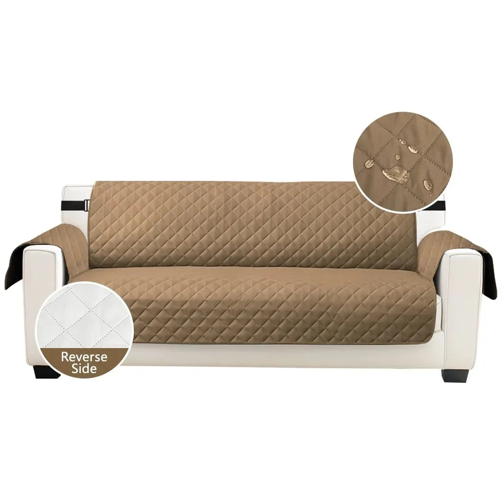 Housse Canapé Matelassée Imperméable Antidérapant Sangles Élastiques – Protège Canapé Lavable Enfants & Animaux | Déco Maison