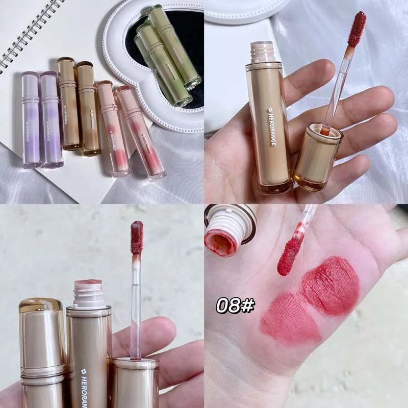 Gloss Miroir Iced Tea – Lip Glaze Jelly Transparent Waterproof | Rouge à Lèvres Liquide Effet Glacé