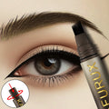 Crayon Sourcils 3D Dye Waterproof – 3 Couleurs Noir, Brun & Naturel | Grande Brosse Anti-Transfert