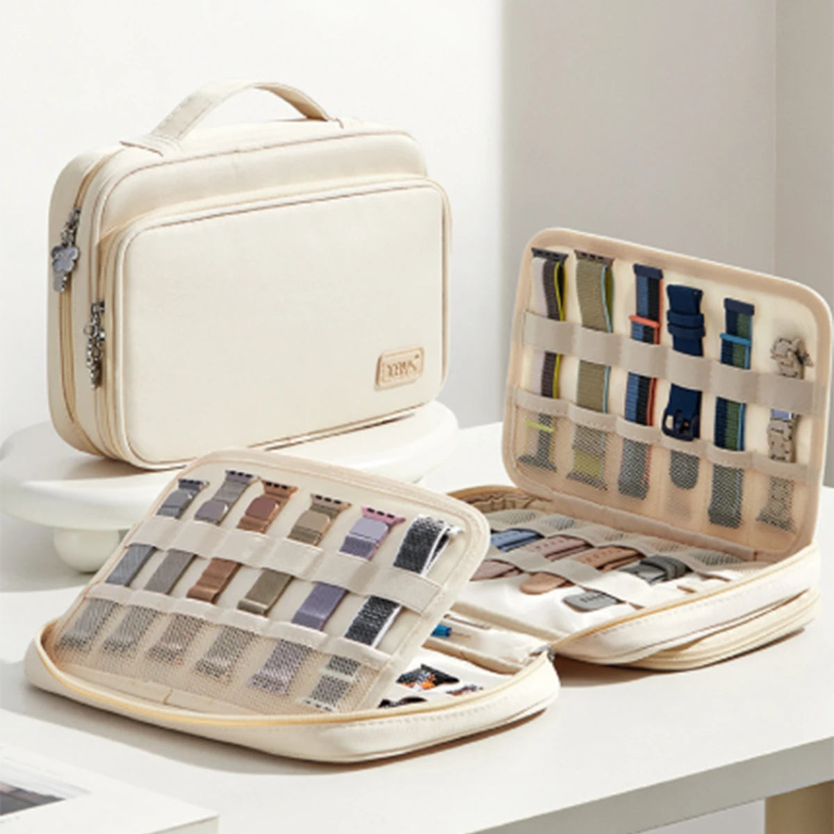 Sac Rangement Bracelets Montres Femme – Organisateur Maquillage Voyage Grande Capacité | Trousse Toilette Portable