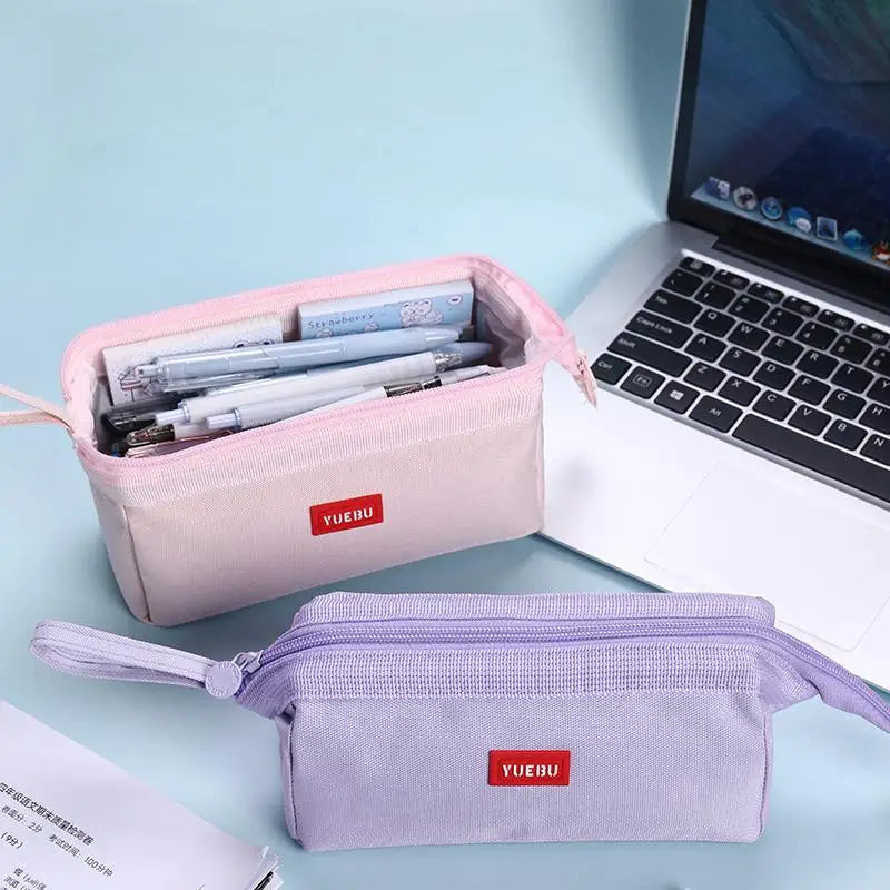 Trousse Crayons Grande Capacité – École & Maquillage | Rangement Stylos & Outils Beauté