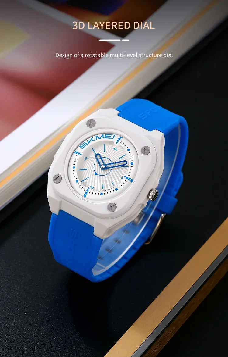 Montre Homme SKMEI 2329 Sport Business Quartz – Étanche Alarme Fashion Multifonction