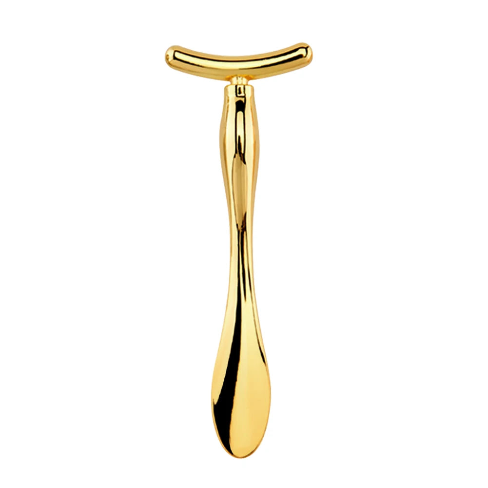 Stick Masseur Visage & Yeux 2-en-1 – Applicateur Crème Anti-Rides & Cernes | Lifting Facial | Spatule & Mini Cuillère Skincare