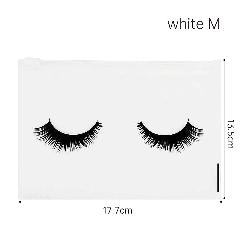 Pochettes Aftercare Extension Cils – Lot 10 Pcs avec Fermeture Éclair | Emballage Professionnel