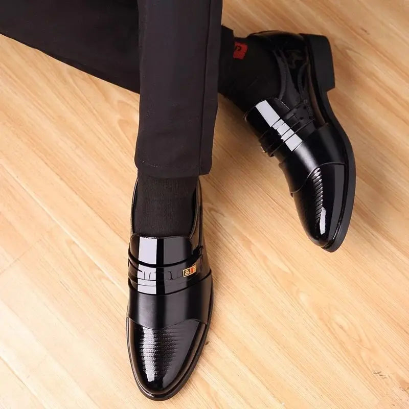 Chaussures Cuir Business Rehaussantes Homme – Formal Casual Automne Confortables