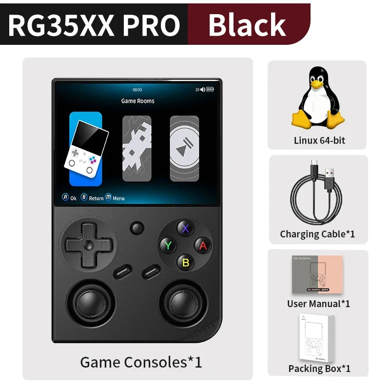 ANBERNIC RG35XX Pro Console de Jeu Portable Retro – Écran IPS 3.5'' | Linux WiFi PSP Gaming
