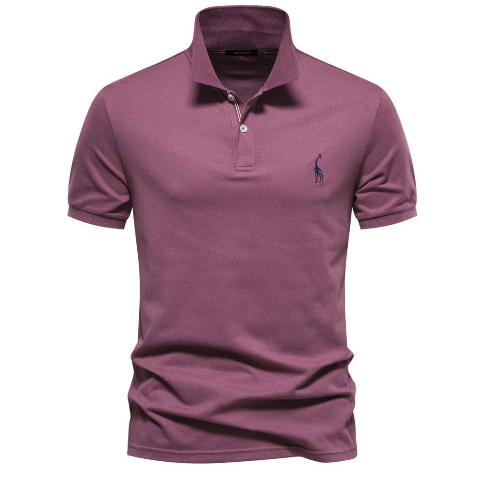 Polo Homme Coton Manches Courtes Couleur Unie Haute Qualité – Casual Élégant Été | Mode Homme Premium