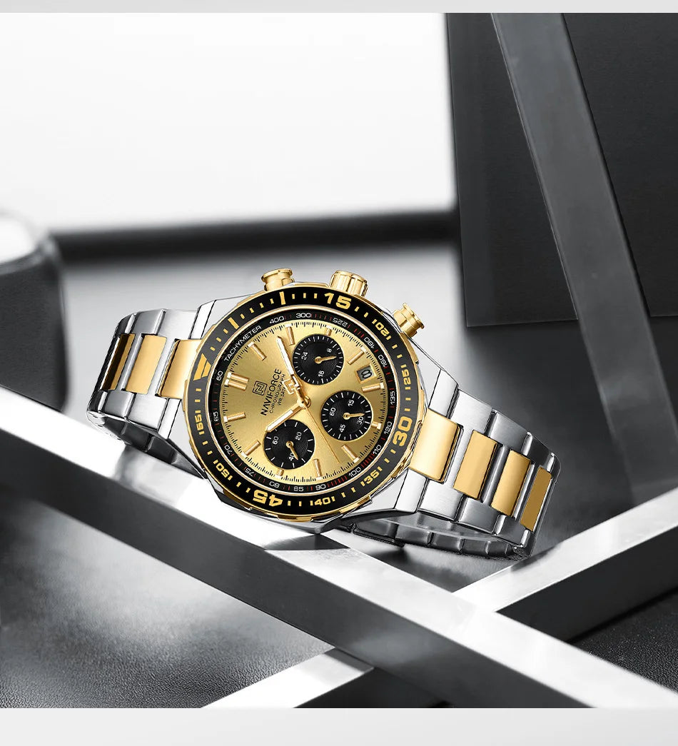 Montre Homme Naviforce Business Classique Quartz – Acier Inoxydable Étanche Fashion 2024