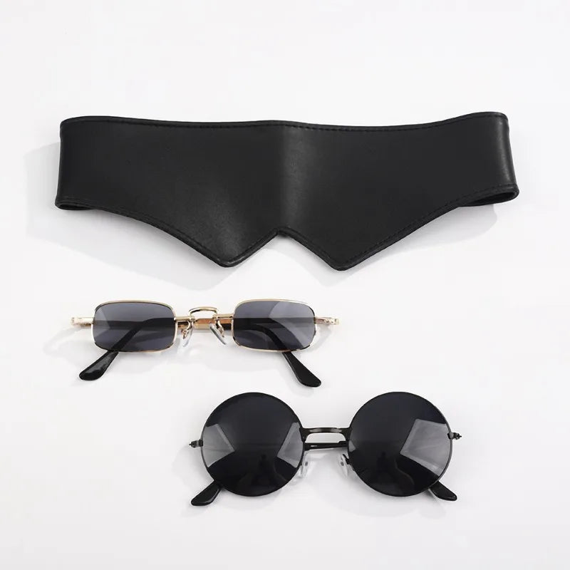 Kit Cosplay Gojo Satoru - Lunettes & Masque Demi-Visage Jujutsu Kaisen