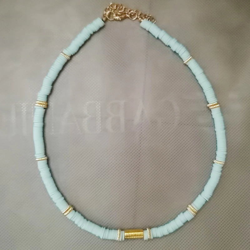 Collier Ras-du-Cou Boho Vintage – Cœur, Coquillage & Œil Turc | Bijou Femme Tendance Été & Plage | Accessoire Mode Charme