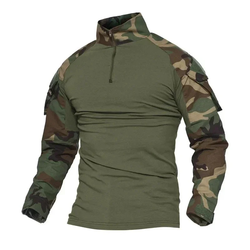 T-Shirt Tactique Homme Airsoft Combat Armée Paintball Chasse Respirant Outdoor Militaire | T-Shirt Tactique Outdoor Premium