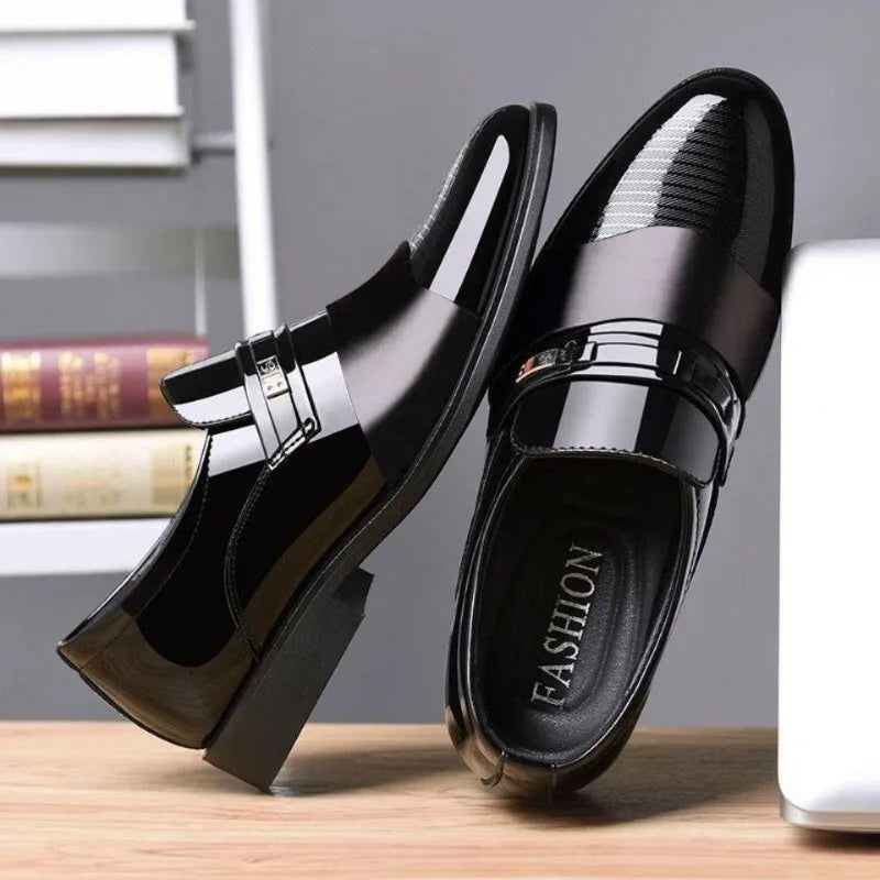 Chaussures Cuir Business Bout Pointu Homme – Dress Casual Haut de Gamme Fashion