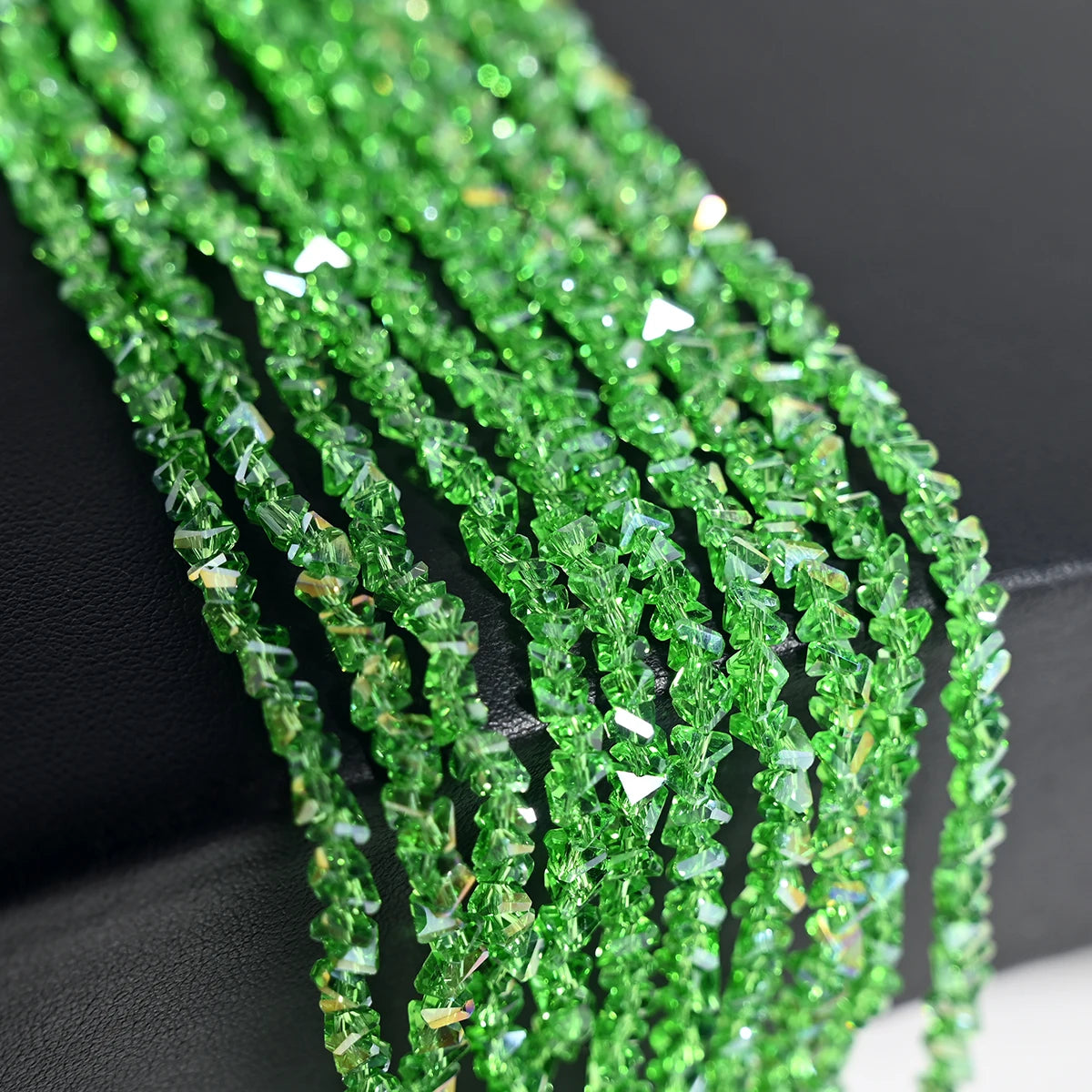 Lot 120 Perles Cristal Autrichien Triangles 4mm — Intercalaires DIY Bracelet Collier