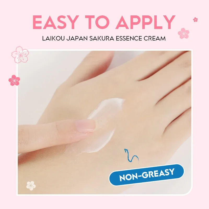 Crème Visage Sakura Laikou 60g – Fleur de Cerisier Hydratante Anti-Rides Anti-Âge Éclat