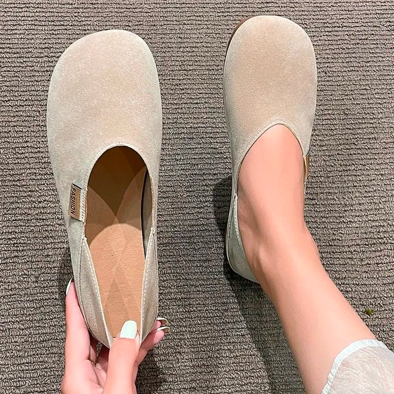 Ballerines Gommino Granny Fairy Style 2024 – Semelle Douce Bout Rond Flat Polyvalentes