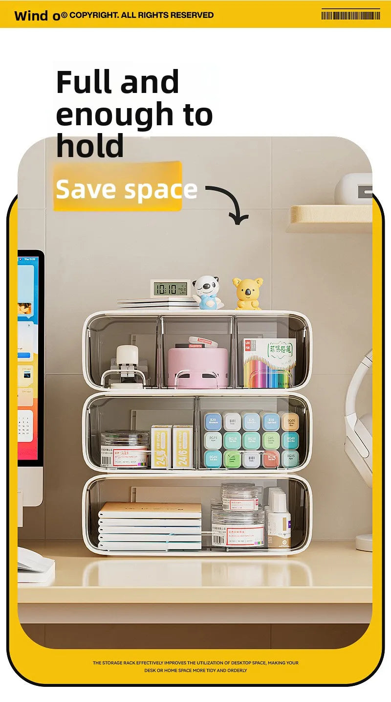 Boîte Rangement Bureau Tiroirs – Cosmétiques Papeterie Organisateur Multifonction