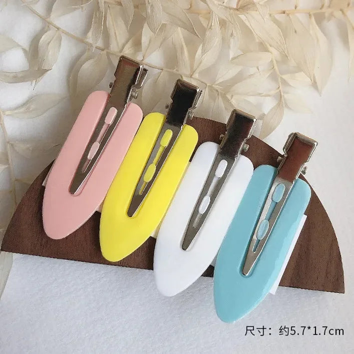 Pinces Cheveux Sans Pli Lot 4 Pcs – Barrettes No Crease Curl Clip | Coiffure Frange & Styling