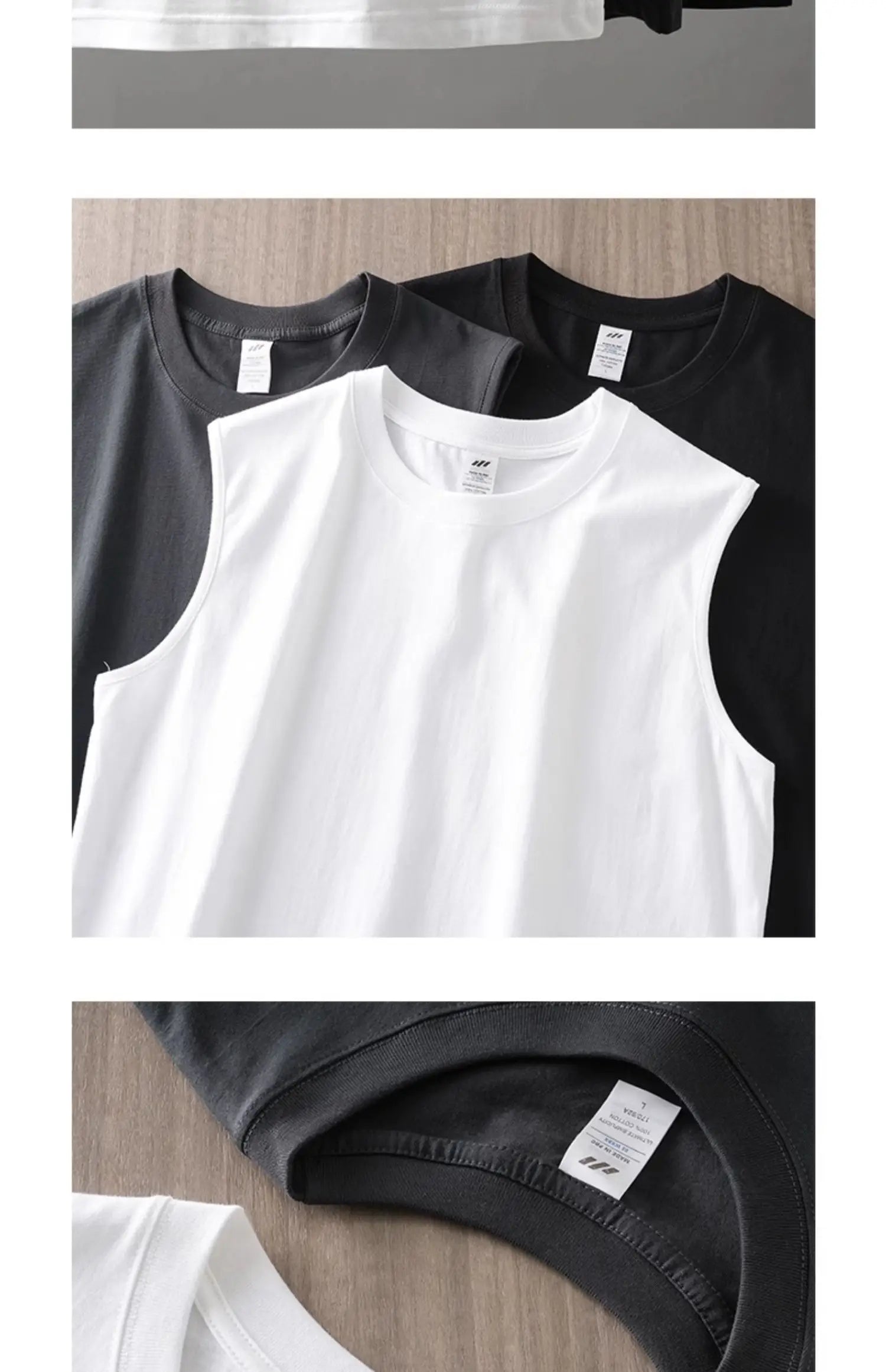Dukeen Débardeur Coton 250G Homme 2024 – Heavyweight Sans Manches Sport Basketball Casual
